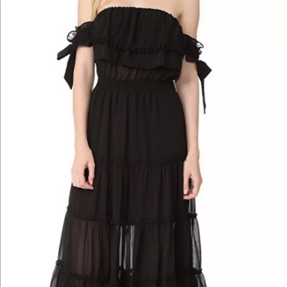 Misa Los Angeles Micaela dress BLACK XS NWT